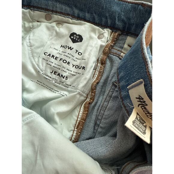 Madewell 90's Straight Jean Denim in Randall Wash Size 25 - Picture 13 of 13
